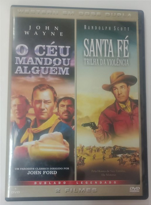 Dvd Western em Dose Dupla - o Céu Mandou Alguém / Santa Fé Editora [usado]