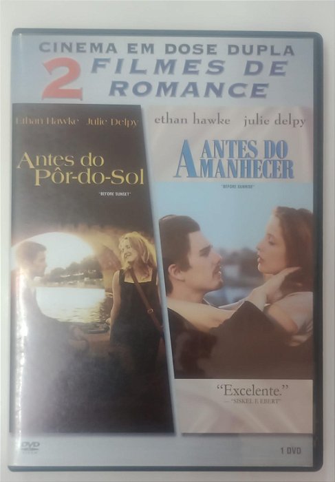 Dvd Antes do Pôr-do-sol / Antes do Amanhecer - Cinema em Dose Dupla Editora Richard Linklater [usado]