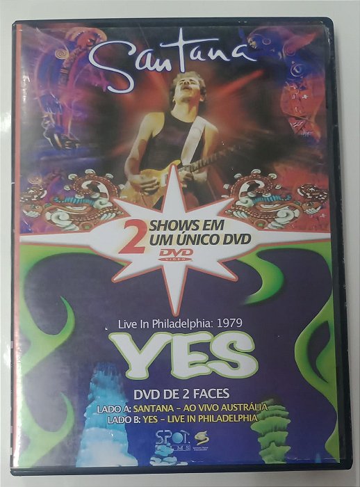 Dvd 2 Shows em um Único Dvd - Santana / Yes Editora [usado]