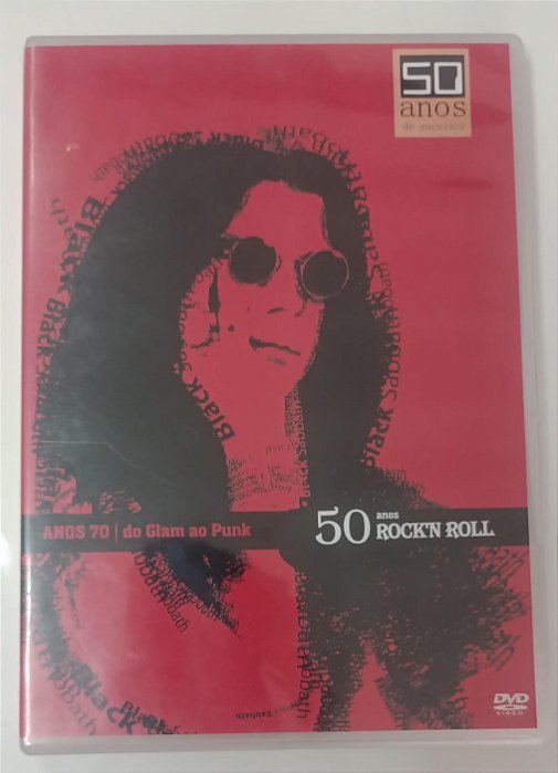 Dvd Anos 70 / do Glam ao Punk - 50 Anos Rock''n Roll Editora [usado]