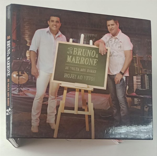Cd de Volta aos Bares (hoje ! ao Vivo !) - Bruno e Marrone Interprete Bruno e Marrone [usado]