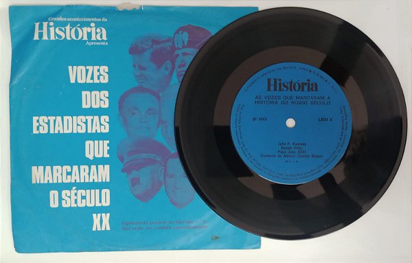 Disco de Vinil Vozes do Estadistas que Marcaram o Século Xx: N° 3. (compacto 1973) Interprete Vários (1973) [usado]