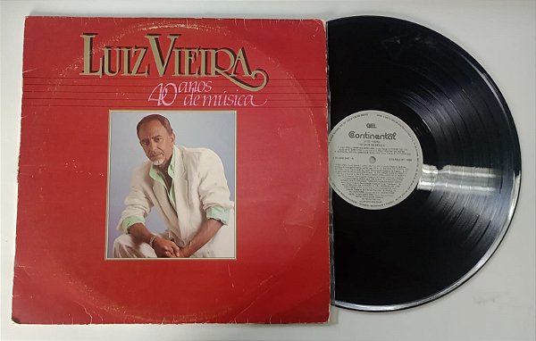 Disco de Vinil Luiz Vieira - 40 Anos de Música (lp 1986) Interprete Luiz Vieira (1986) [usado]