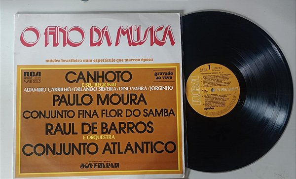 Disco de Vinil o Fino da Música N°.1 (lp 1977) Interprete Vários (1977) [usado]