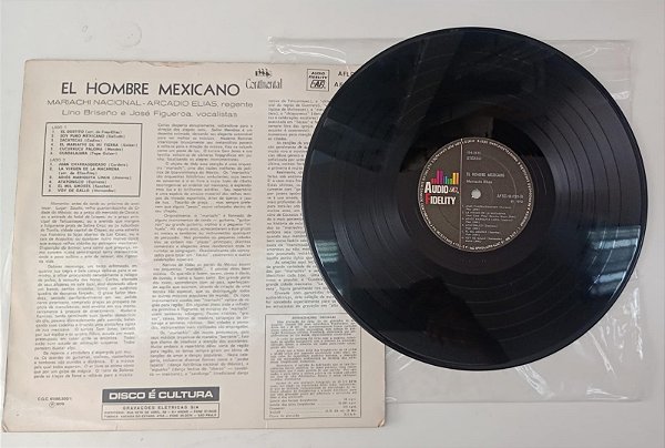 Disco de Vinil El Hombre Mexicano (lp 1970) Interprete Mariachi Nacional, Arcadio Elias (1970) [usado]