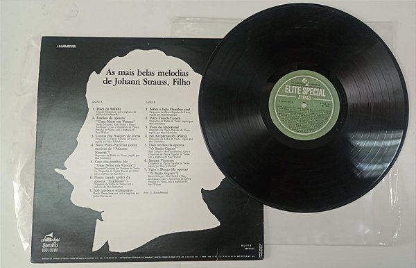 Disco de Vinil as Mais Belas Melodias de Johann Strauss, Filho (1978) Interprete Várias Orquestras (1978) [usado]