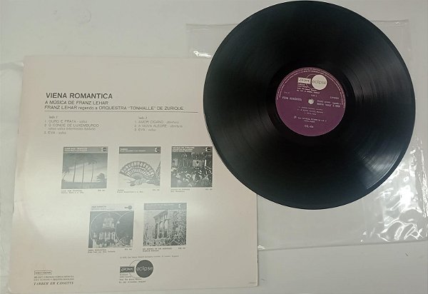 Disco de Vinil Viena Romantica - Franz Lehar e Orquestra Tonhalle de Zurique (1969) Interprete Franz Lehar e Orquestra Tonhalle de Zurique (1969) [usado]