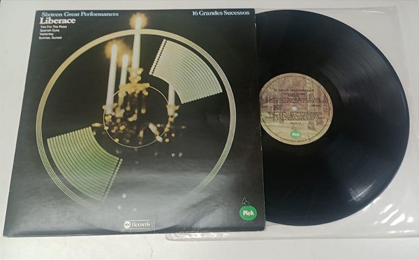 Disco de Vinil Liberace - 16 Great Performances (1976) Interprete Liberace (1976) [usado]