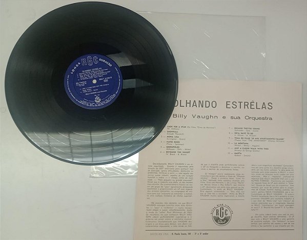 Disco de Vinil Olhando Estrêlas - Billy Vaughn e sua Orquestra Interprete Billy Vaughn e Orquestra [usado]