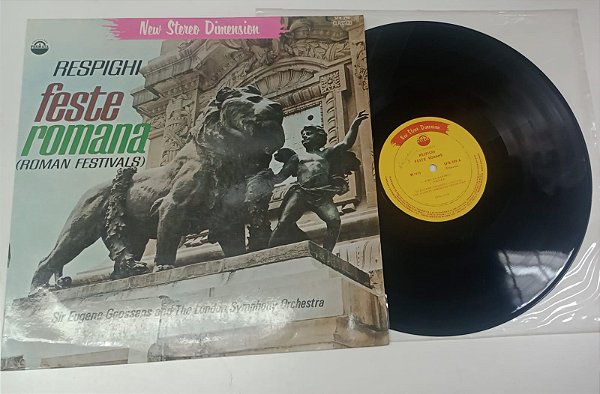 Disco de Vinil Respihi / Festhe Romane - Festivais Romanos (lp 1972) Interprete Eugene Goossens e Orquestra Sinfônica de Londres (1972) [usado]