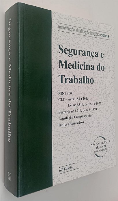 Livro Segurança e Medicina do Trabalho Autor Desconhecido (2012) [seminovo]