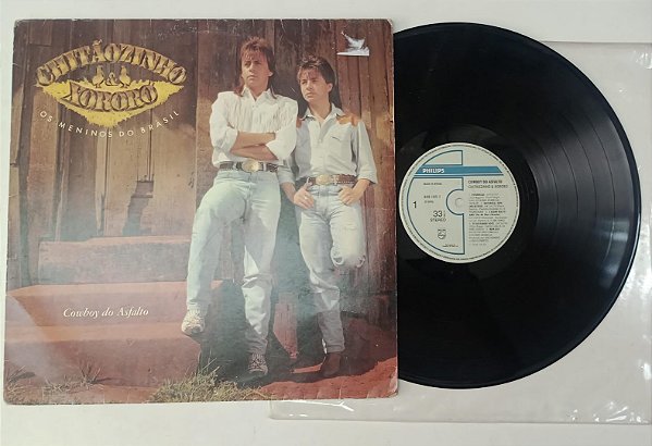 Disco de Vinil Chitãozinho e Xororó - Cowboy do Asfalto (lp 1990) Interprete Chitãozinho e Xororó (1990) [usado]