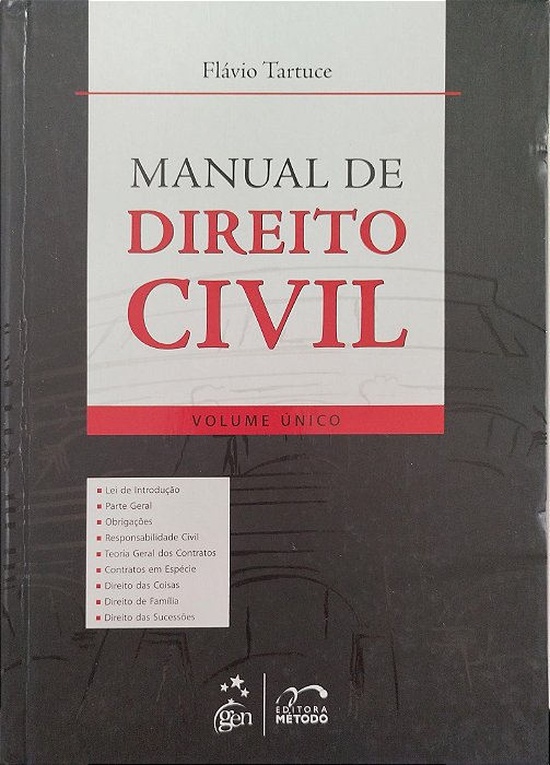 Livro Manual de Direito Civil - Volume Único Autor Tartuce, Flávio (2011) [usado]