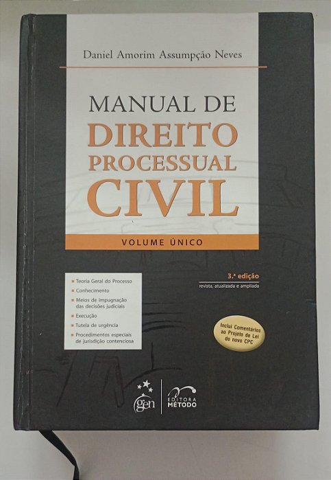 Livro Manual de Direito Processual Civil - Volume Único Autor Neves, Daniel Amorim Assumpção (2011) [usado]