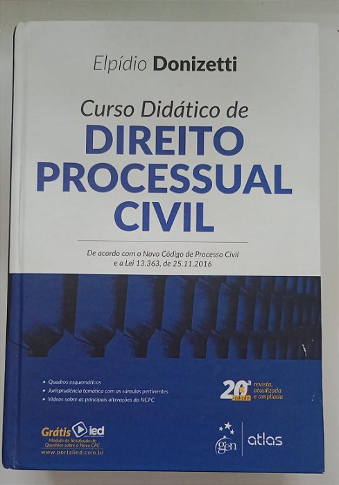 Livro Curso Didático de Direito Processual Civil Autor Donizetti, Elpídio (2017) [usado]