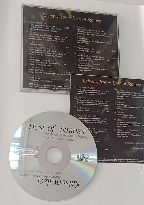 Cd Kaiserwalzer - Best Of Strauss [importado] Interprete Johann Strauss Philharmoniker (2015) [usado]