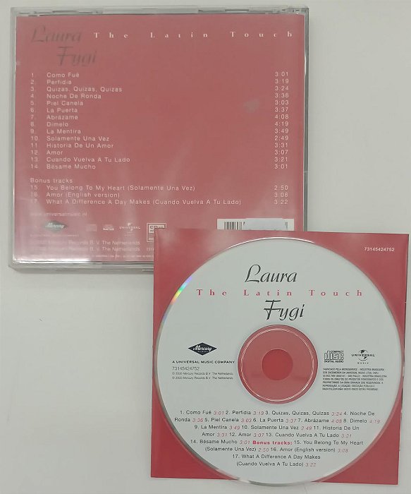 Cd The Latin Touch - Laura Fygi Interprete Laura Fygi (2000) [usado]