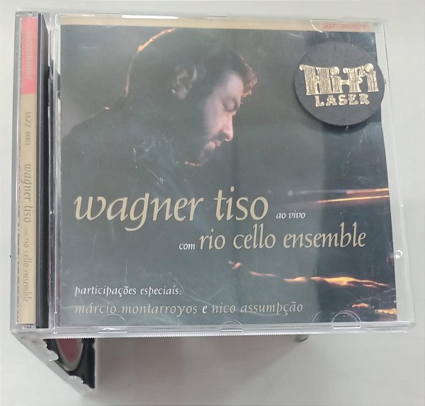 Cd Wagner Tiso ao Vivo com Rio Cello Ensemble Interprete Wagner Tiso, Rio Cello Ensemble, Márcio Montarroyos e Nico Assumpção (1995) [usado]