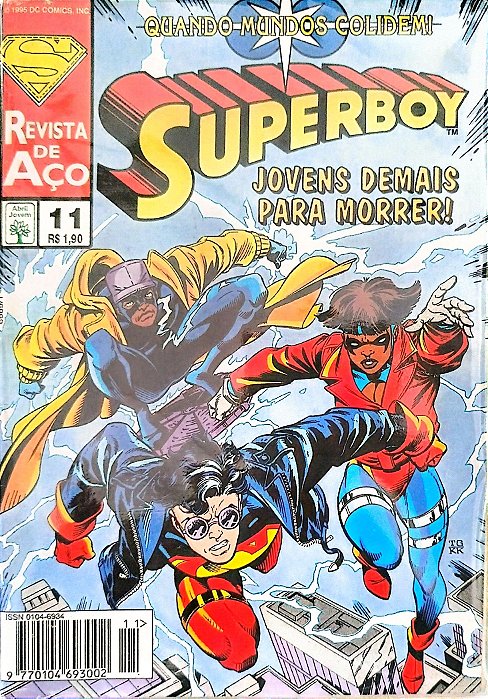 Gibi Superboy #11 - Formatinho Autor (1995) [usado]