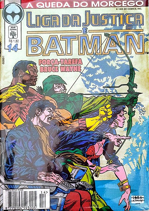 Gibi Liga da Justiça e Batman #14 - Formatinho Autor (1995) [usado]