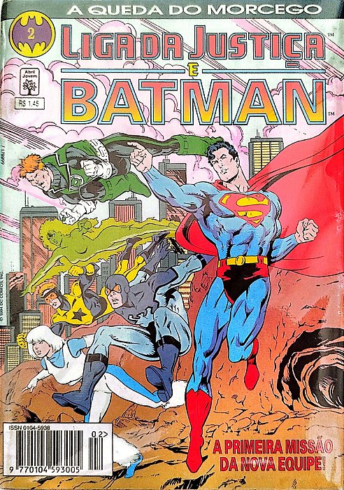 Gibi Liga da Justiça e Batman #2 - Formatinho Autor (1994) [usado]