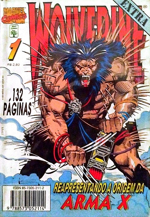Gibi Wolverine Extra #1 - Formatinho Autor (1995) [usado]