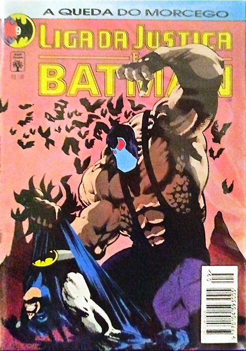Gibi Liga da Justiça e Batman #9 - Formatinho Autor (1995) [usado]