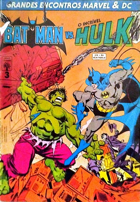 Gibi Grandes Enconcontros Marvel e Dc #3 - Formatinho Autor (1993) [usado]