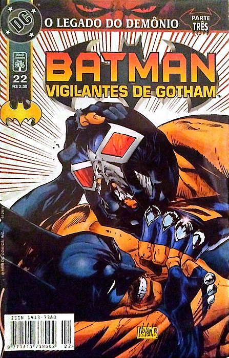 Gibi Batman - Vigilantes de Gotham #22 - Formatinho Autor (1998) [usado]
