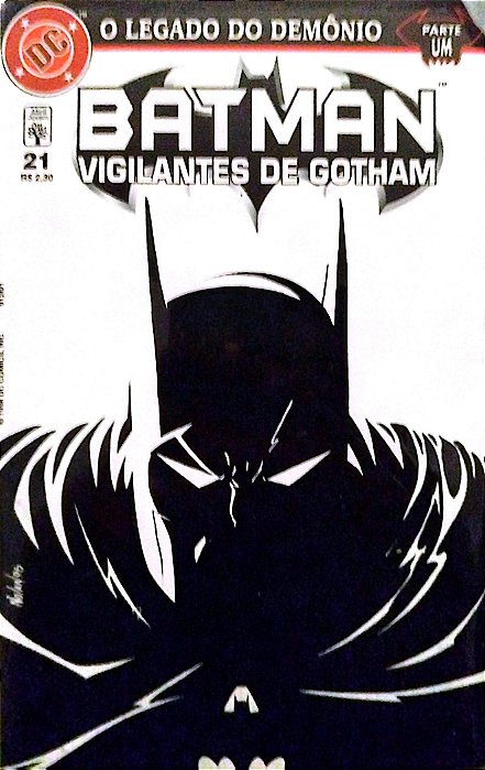 Gibi Batman - Vigilantes de Gotham #21 - Formatinho Autor (1998) [usado]