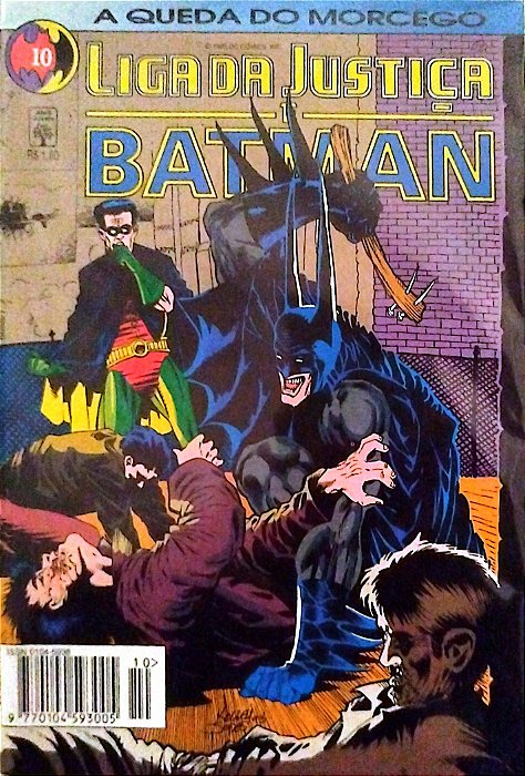 Gibi Liga da Justiça e Batman #10 - Formatinho Autor (1995) [usado]
