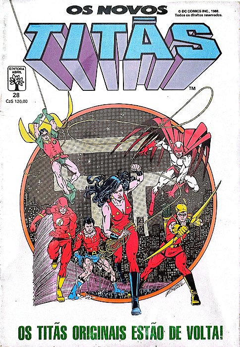 Gibi os Novos Titãs #28 - Formatinho Autor (1988) [usado]