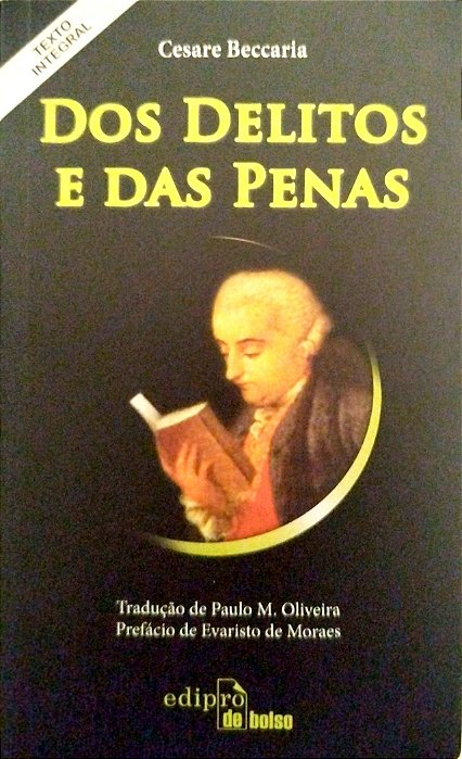 Livro dos Delitos e das Penas Autor Beccaria, Cesare (2013) [seminovo]