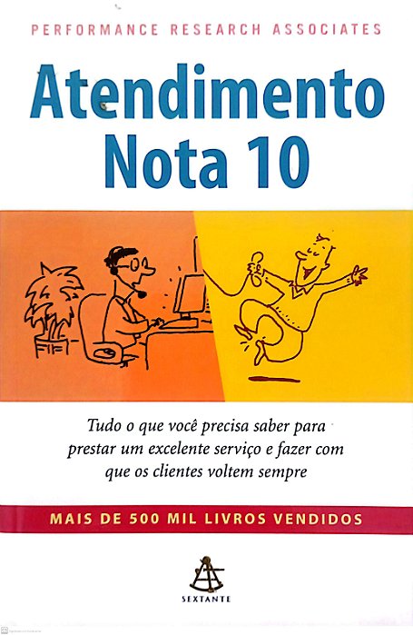 Livro Atendimento Nota 10 Autor Desconhecido (2008) [usado]