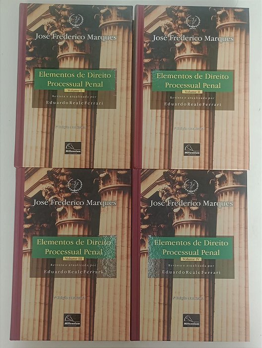 Livro Elementos de Direito Processual Penal (4 Volumes - 2ª Edição, Ano 2000) Autor Marques, José Frederico (2000) [usado]
