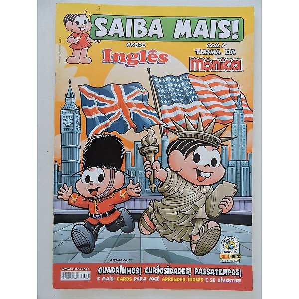 Gibi Saiba Mais com a Turma da Mônica #55 Autor (2012) [seminovo]