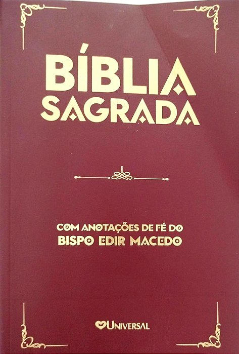 Livro Bíblia Sagrada com Anotações de Fé do Bispo Edir Macedo Autor Macedo, Edir (2017) [seminovo]