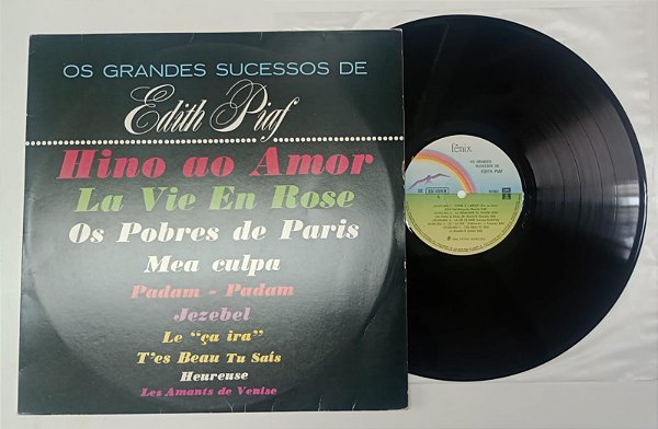 Disco de Vinil os Grandes Sucessos de Edith Piaf (lp 1962) Interprete Edith Piaf (1962) [usado]