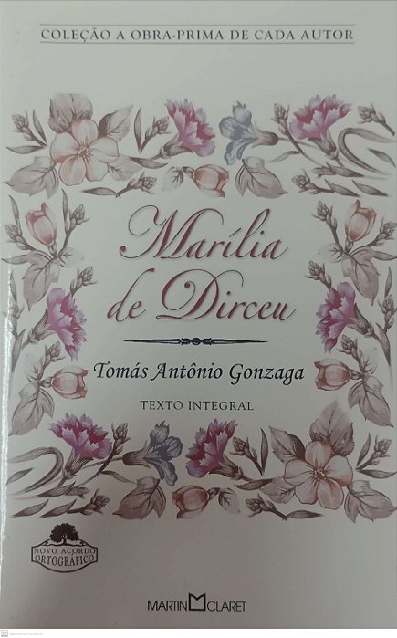Livro Marília de Dirceu Autor Gonzaga, Tomás Antônio (2013) [seminovo]