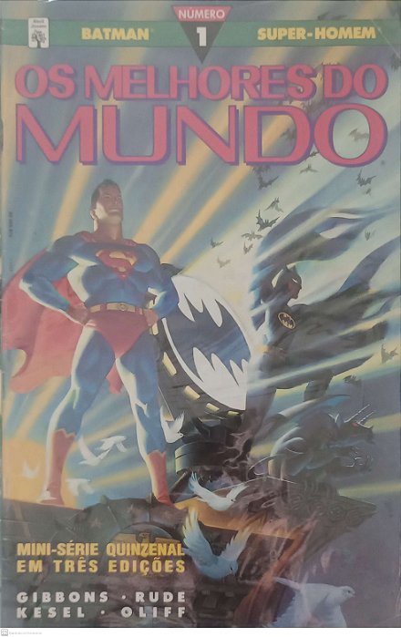 Gibi Batman e Super-homem: os Melhores do Mundo (minissérie Completa) Autor (1991) [usado]