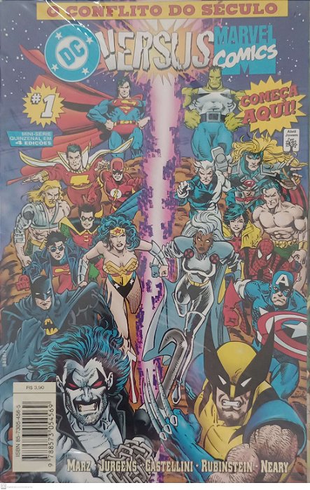 Gibi Dc Versus Marvel - o Conflito do Século (minissérie Completa) Autor (1997) [usado]
