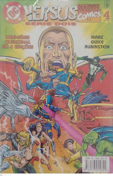 Gibi Dc Versus Marvel - Série Dois #4 Autor (1997) [usado]