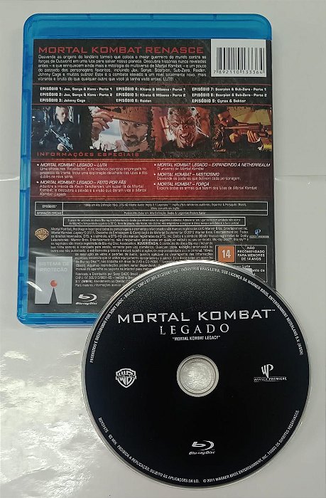 Dvd Mortal Kombat - Legado [blu-ray] Editora Kevin Tancharoen [seminovo]