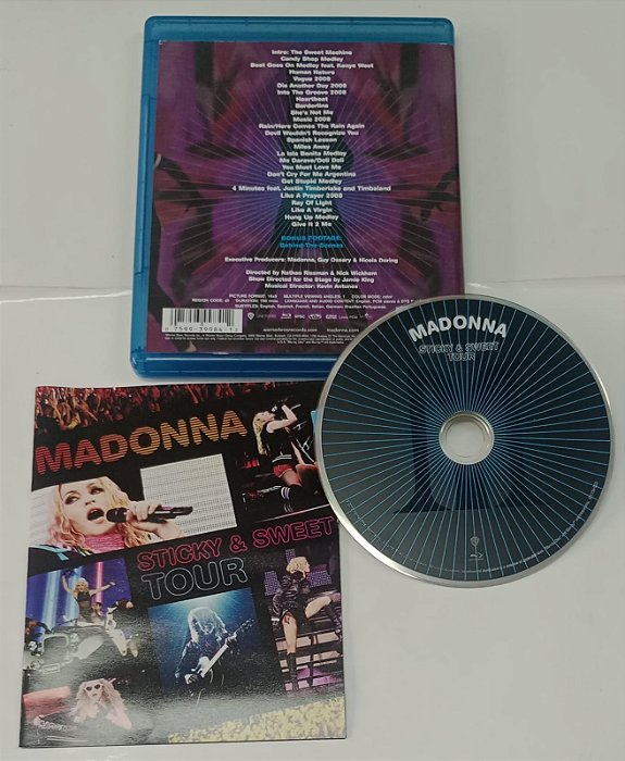 Dvd Madonna - Sticky & Sweet Tour [blu-ray - Importado] Editora Nathan Rissman e Nick Wickham [usado]