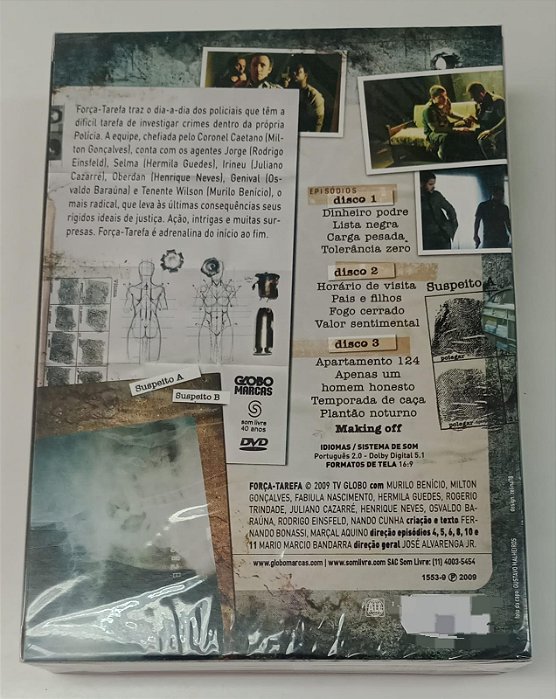 Dvd Força-tarefa [box 1ª Temporada] Editora José Alvarenga Jr. [novo]