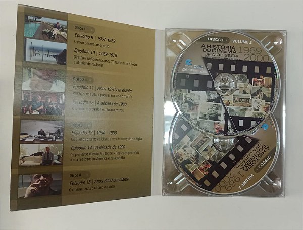 Dvd a História do Cinema - Uma Odisseia Volume 2 [4 Dvds] Editora Mark Cousins [usado]