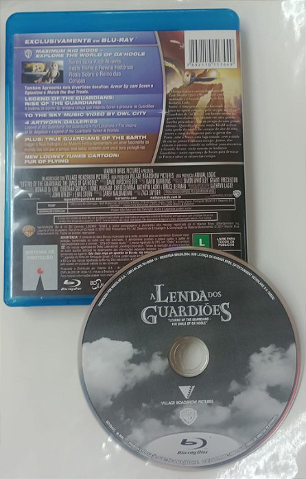 Dvd a Lenda dos Guardiões [blu-ray] Editora Zack Snyder [usado]