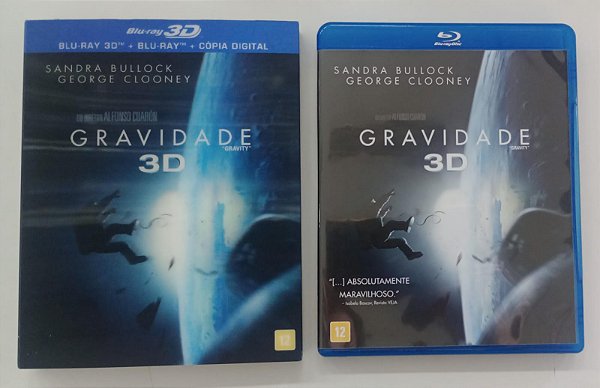 Dvd Gravidade [blu-ray 3d + Blu-ray 2d] Editora Alfonso Cuarón [usado]