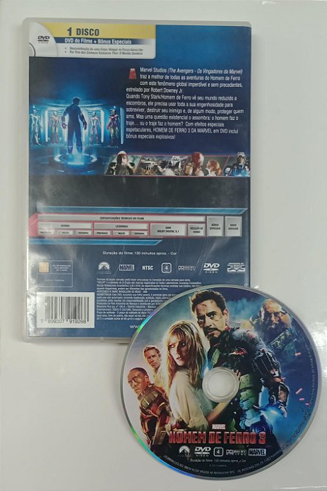 Dvd Homem de Ferro 3 Editora Shane Black [usado]