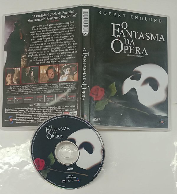Dvd o Fantasma da Ópera Editora Dwight H. Little [usado]
